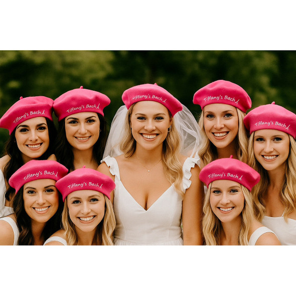 Monogrammed Beret | Artist Hat | Valentines Gifts for Her | French Beret Hat (Fonts in Picture Gallery)