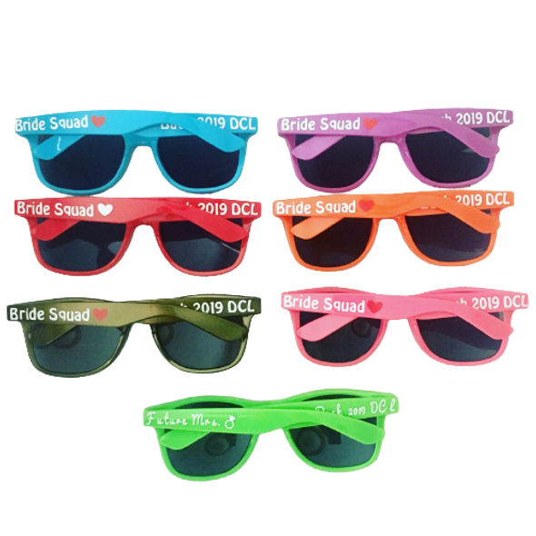 Amazon.com: GZLDGIFTS Personalized Sunglasses Bulk Party Favors Adult Gifts Custom  Wedding/Bachelor/Birthday/School Graduation/Bridal/Groomman/Company Personalized  Party Sunglasses Gifts For Guests (10PC Aqua) : Clothing, Shoes & Jewelry