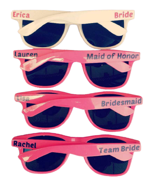 Bridal Sunglasses | Bridal Party Favors |  Destination Wedding Sunglasses | 15043 (Fonts in Picture Gallery)