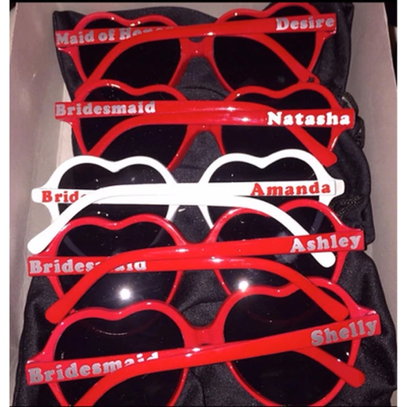 Customized Heart Sunglasses | Personalized Heart Sunglasses | 15050 (Fonts in Picture Gallery)