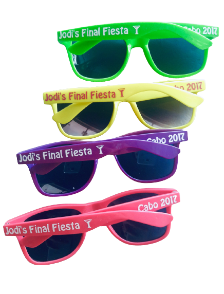 Sunglasses Personalized  Bulk, Customized for Weddings and Bachelorette (Fonts in Picture Gallery)