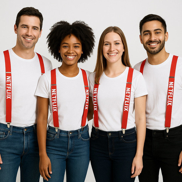 Elastic Suspenders Customized | In Many Colors Adult & Kids Sizes | (Fonts in Picture Gallery)