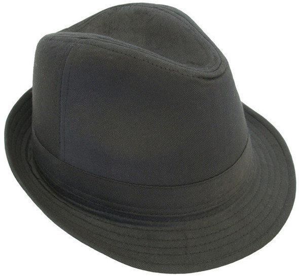 Black Cotton Fedora