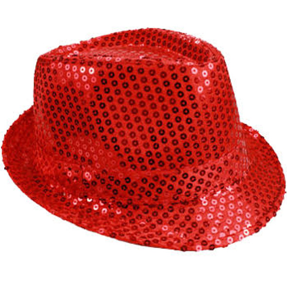 Bulk Red Hats | Bulk Red Fedoras | 18004 Adult Size 12 PACK