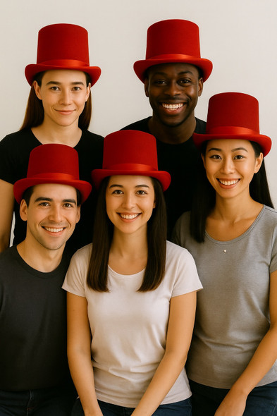 Red Top Hats | 1350RE