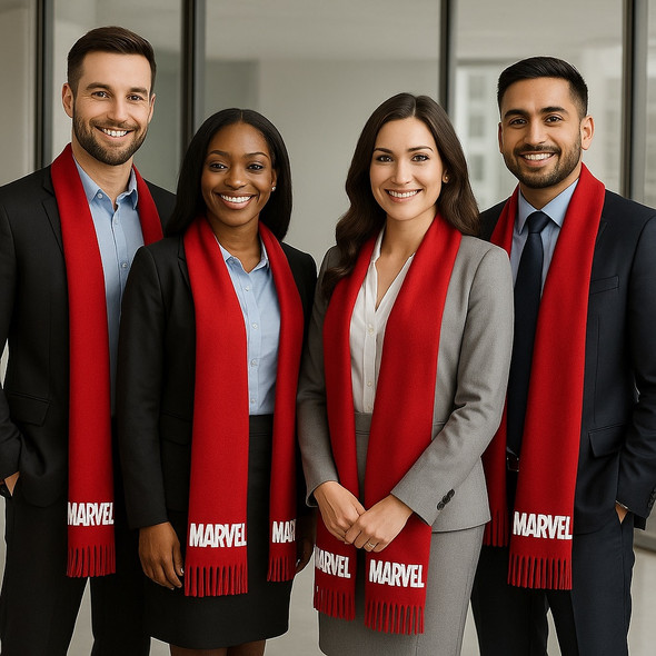 Monogrammed Blanket Scarf | Printed Scarf | Wedding Pashmina | Fine Wool Mix  28" x 78" (Fonts in Picture Gallery)