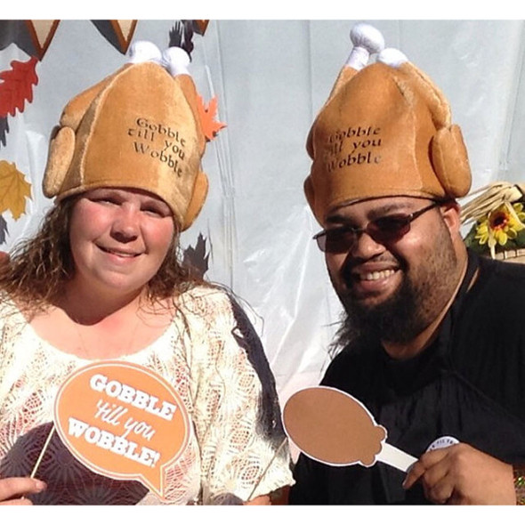 Gobble Gobble Turkey Hat Customized |  Your Custom Text or Logo