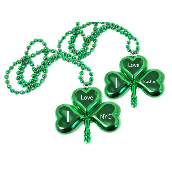 Customized Shamrock Beads | Customized Clover Beads | Customized 4 Leaf Clover Beads