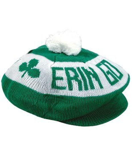 Erin Go Bragh Irish Tam with Green Brim 12PK Bulk 5854D