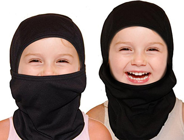 Child Balaclavas Black Bulk | Kids Black Ski Masks 3068B