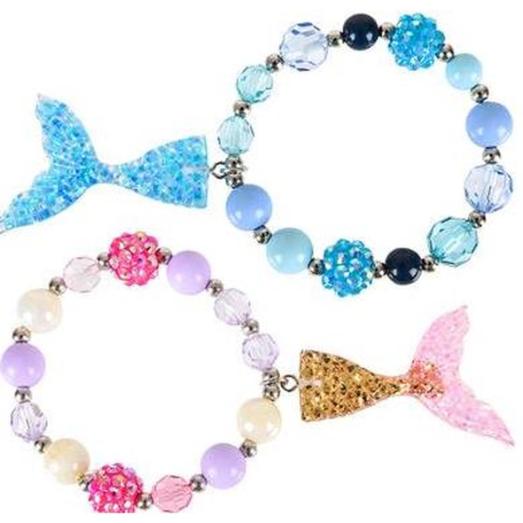 12 PACK 7" MERMAID TAIL BRACELETS M2003