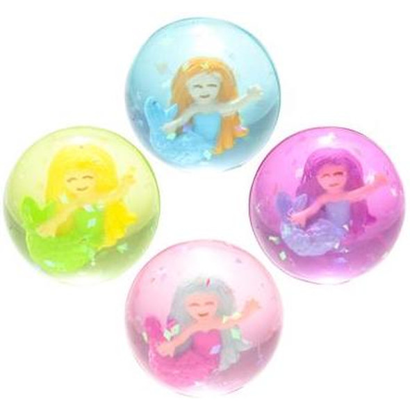 12 PACK 1.75" MERMAID BOUNCING BALLS