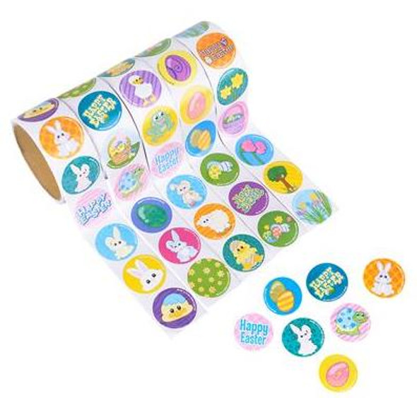 500 PC EASTER STICKER ROLL ASSORTMENT 19930 500 PC EASTER STICKER ROLL ASSORTMENT 19930