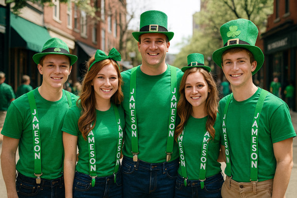 St. Patricks Customized Suspenders 15033I Kids and Adult Sizes