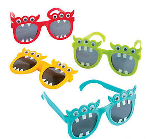 Kids Monster Party Sunglasses 12 PACK Ages 3-9 | 388