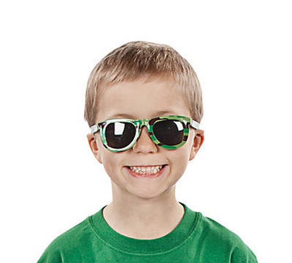  Kids Camoflauge Sunglasses 12 PACK Party Favor Quality Ages 3-9 | 391