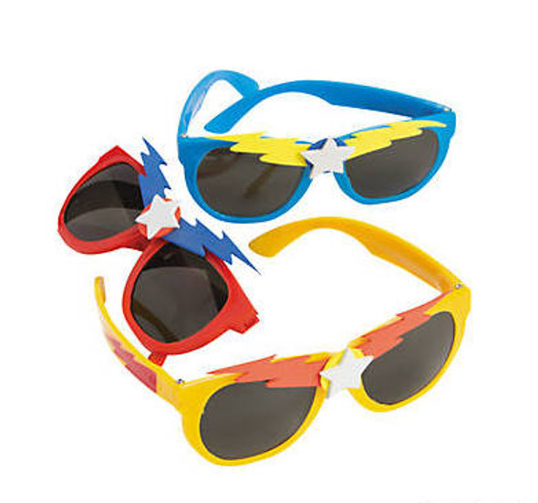 Kids Superhero Boys Sunglasses 12 PACK Mixed Colors Ages 3-9 | 394
