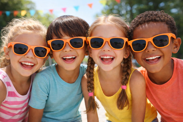 Kids Orange Sunglasses Ages 3-9 | 398