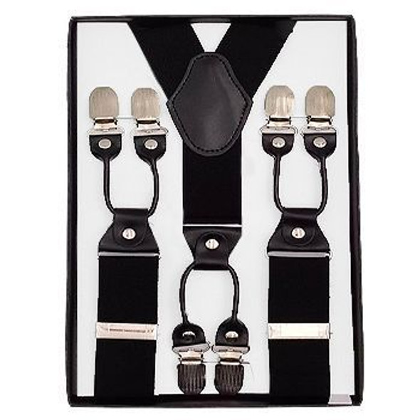 Big and Tall Suspenders | Adjustable up to 80"  in Many Colors 15034MI