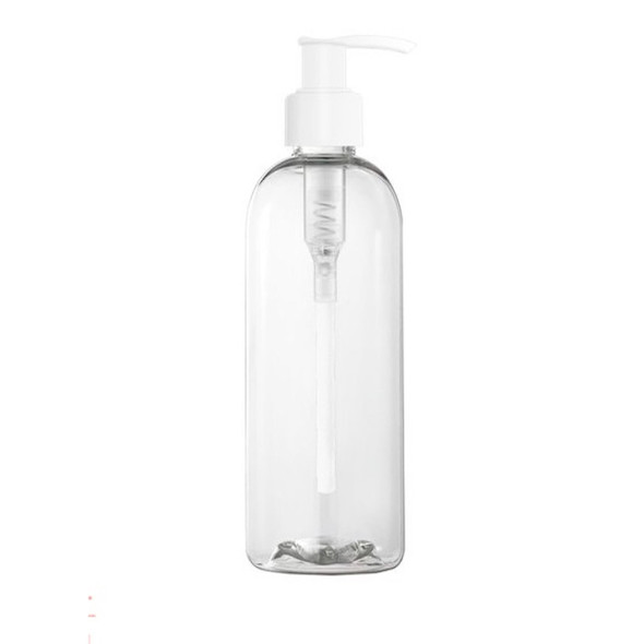 Clear Plastic Bottles |  8 OZ Lotion/Soap/Sanitizer Empty Bottle Travel USA 30271P