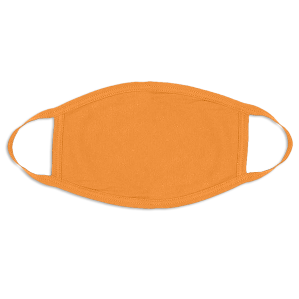 Orange Face Masks Cotton |  12 PACK | Adult Size Double Ply Soft Cotton 134O 