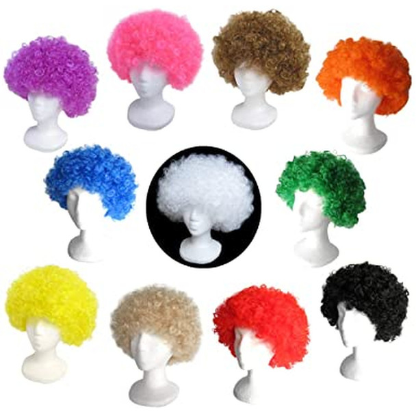 Mix Colors  Costume Afro Wig  6016D