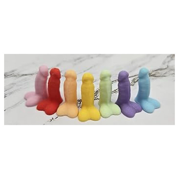 5PCS Bag of Dicks, Bulk Rainbow Tiny Penis Party Favors, Funny Bachelorette