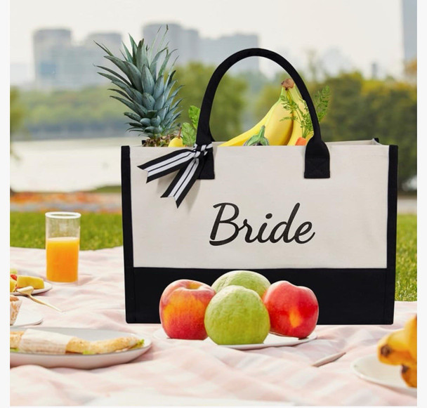 Bride  Canvas Bag, Bridal Shower Gifts for Bride, Wedding