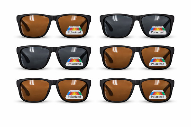  Polarized  Sport Sunglasses 12 PACK Bulk Glare Blocking Style 114