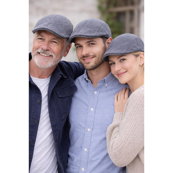 Black Ivy Cap Deluxe Bulk 10+ Colors Available Linen Cotton 22.5"  Adult Standard 1336BL