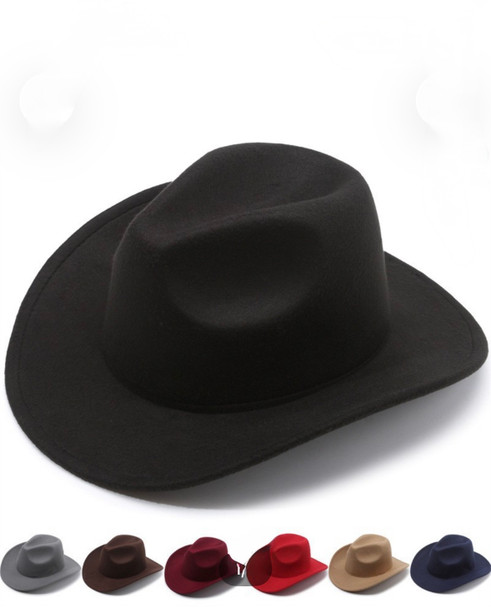 Cowboy Hats DuraFelt 5+ Colors Bulk |  Adult 1480F UNISEX
