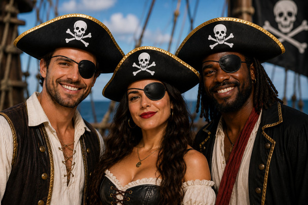 Adult Pirate Hat Felt  1510A