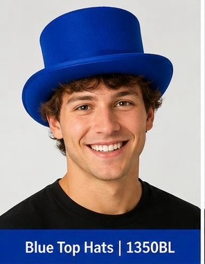 Top Hats Bulk | Top Hats Wholesale | Permafelt in 10 + Colors Adult 22.5" 1350ALL 