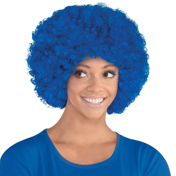 Blue Afro Wig 6017