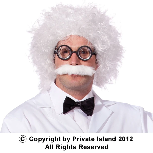 Einstein Wig and Mustache 6021