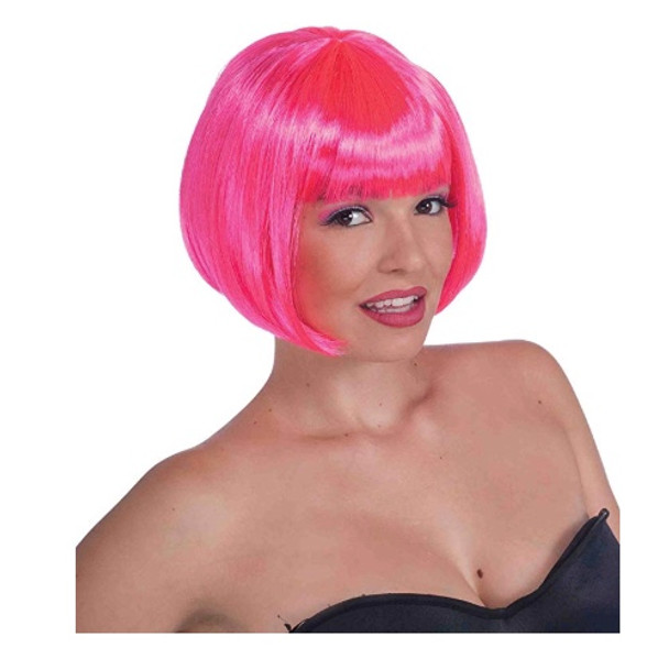 Pink Bob Supermodel Costume Wig 6045