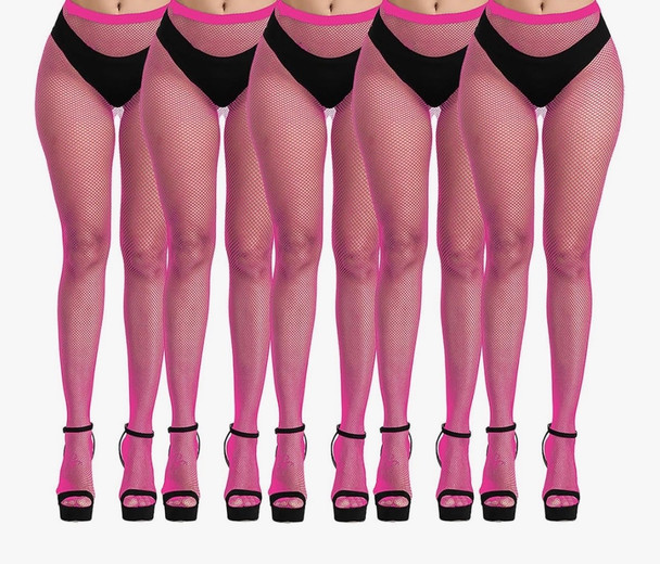 Pink Fishnet Pantyhose 8047