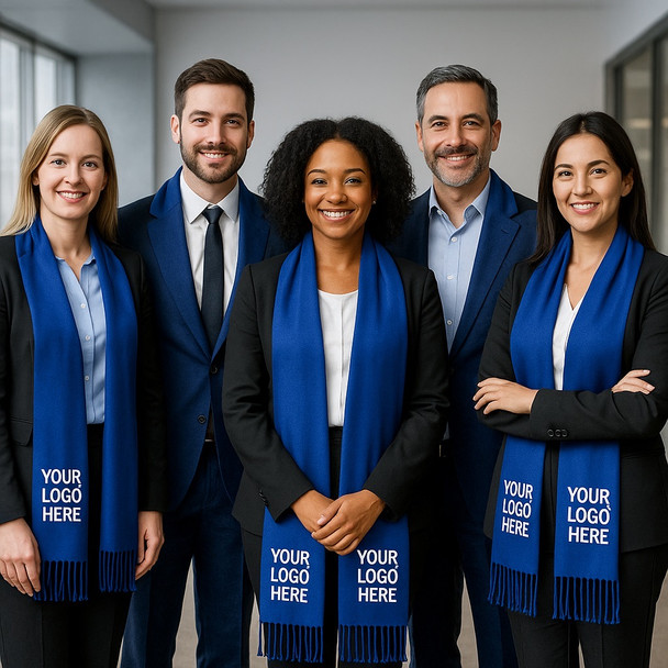 Royal Blue Pashmina Scarf Shawl 100% Fine Wool Mix  28" x 78" 2112