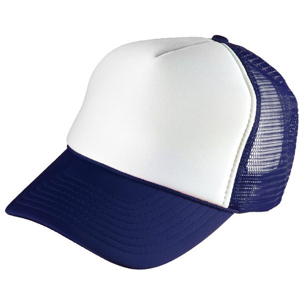 Navy Blue Trucker Caps | White Front 12 PACK 1453