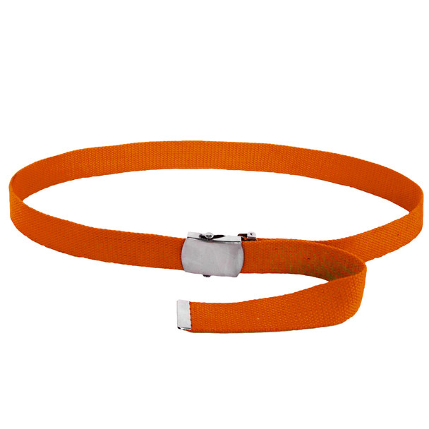 Orange Canvas Adjustable Belt Adjusts to 44-46" Size 2218