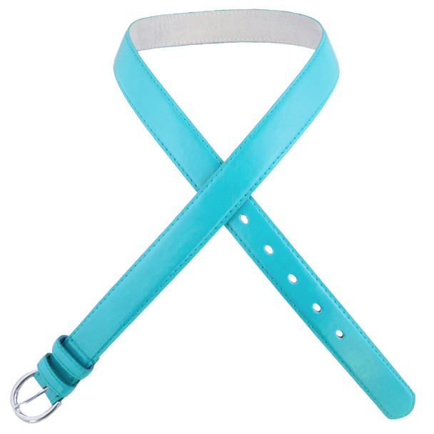 Skinny Belts 1" Turquiose Blue Mix Sizes 12 PACK 2620A