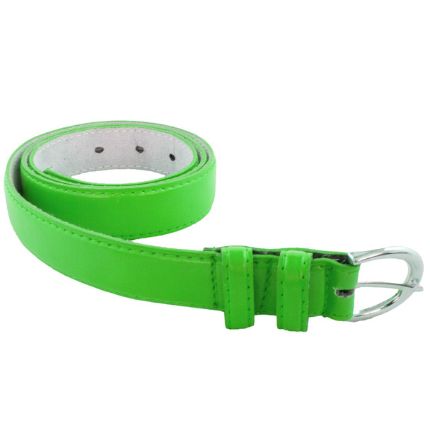 12 PACK Neon Green 1 Inch Skinny Belts Mix Sizes 2636A - Private Island ...