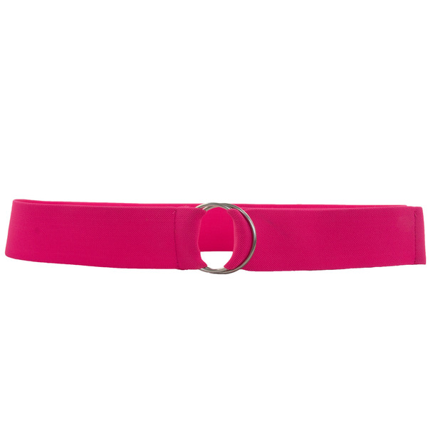 Neon Pink Stretch D-Ring Belt 2690