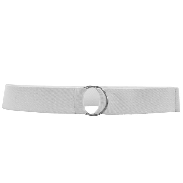 White D-Ring Belt Adjustable Adult 2696
