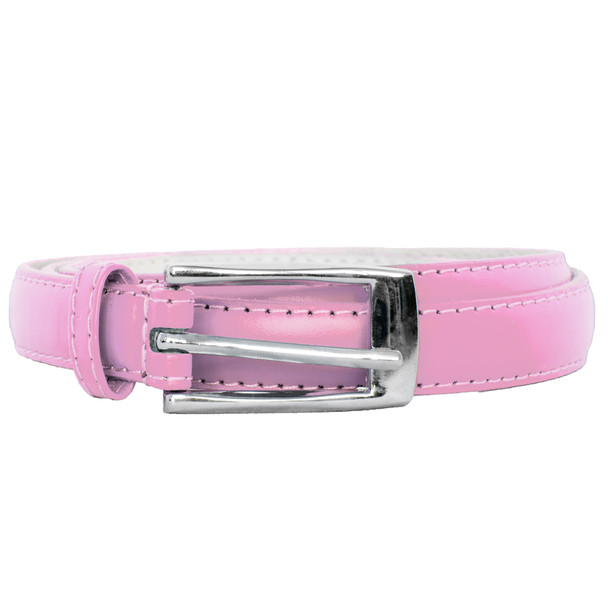 Light Pink Skinny Belt with Rectangle Buckle 2808-2811