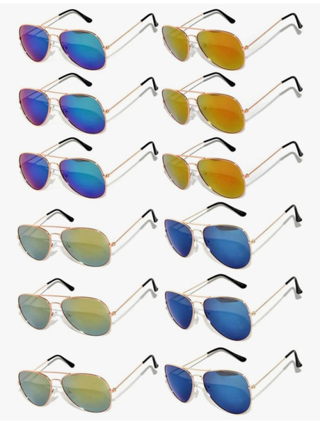Aviator Style Police Sunglasses Mixed Colors 1100