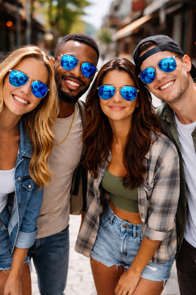 Blue Lens Aviator | Wholesale Blue Lens Aviator | 1107