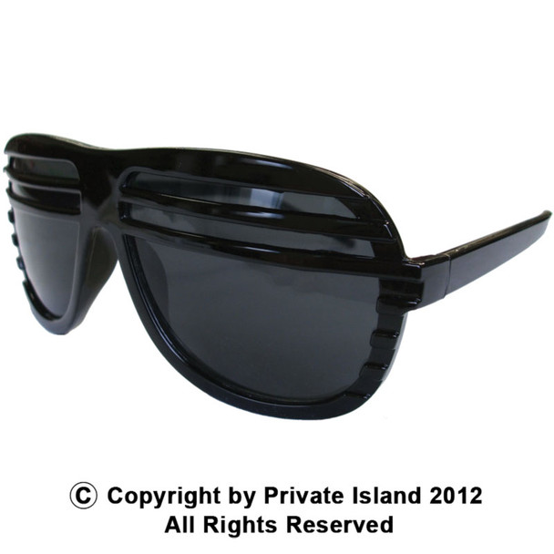 Black Half Shutter Shades Sunglasses 1151
