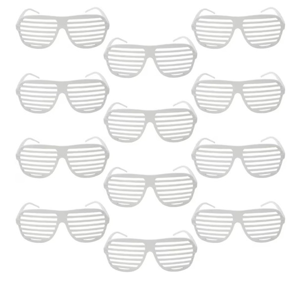 White Shutter Shades 12 PACK 1161 