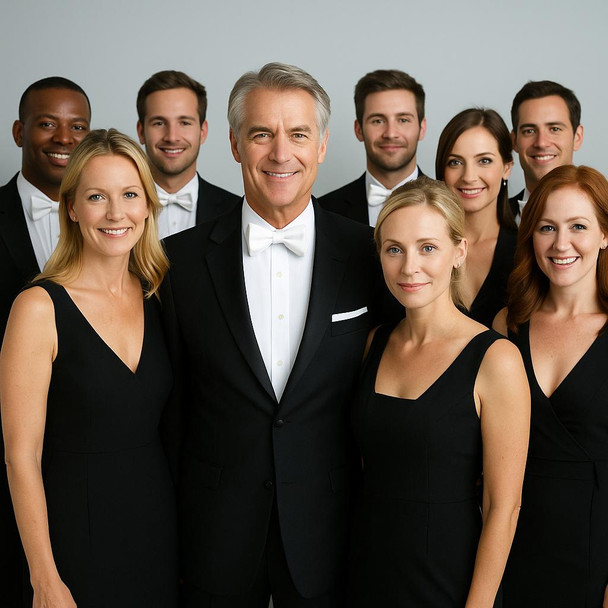 12 PACK Satin Bow Tie White Men's 6838